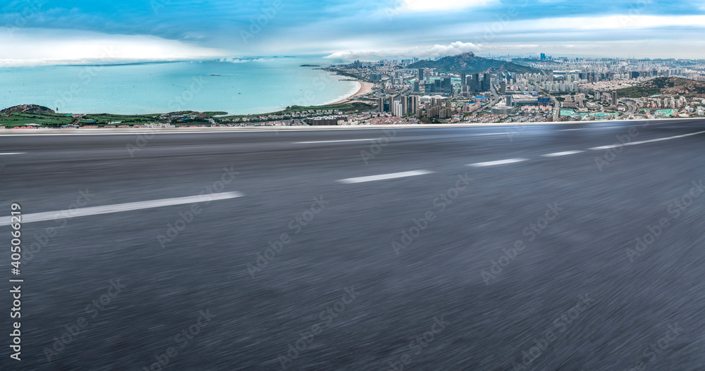 Fototapeta premium Roads and architectural landscape of modern Chinese cities.