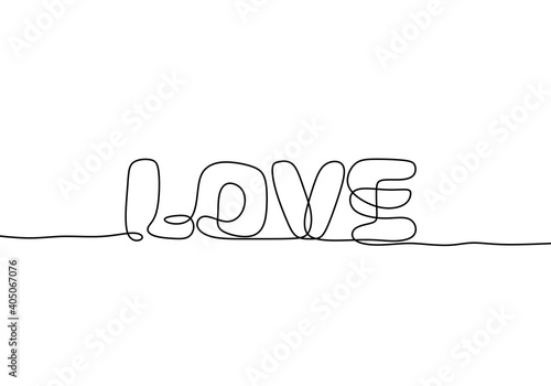 Love handwritten by one lin...