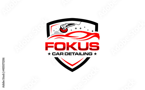 Illustration vector graphic of auto detailing servis logo design template-06