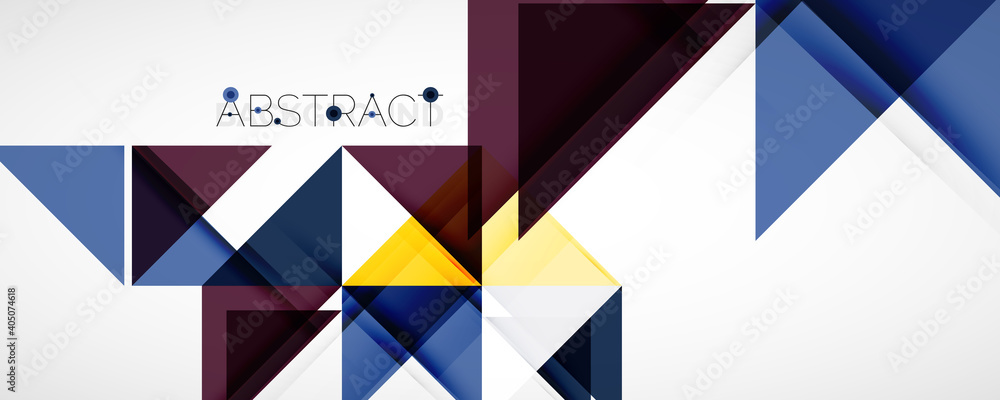 Set of vector triangle geometric backgrounds. Vector illustration for covers, banners, flyers and posters and other designs Set of vector triangle geometric backgrounds. Vector illustration for covers, banners, flyers and posters and other designs