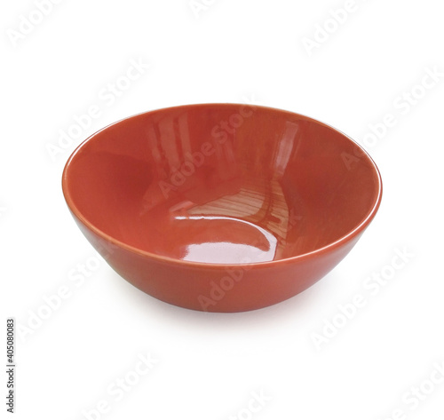 pink bowl on white background