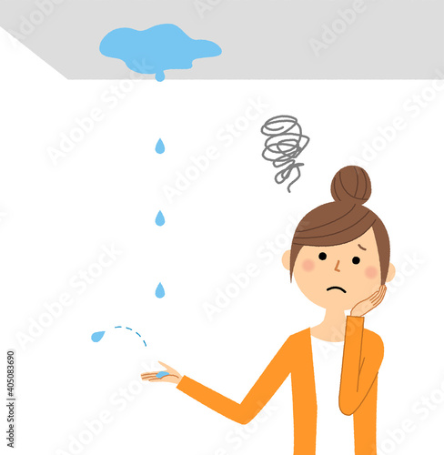 雨漏り　大雨