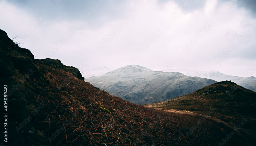 Fototapeta premium Mountains in the Lake District, England.