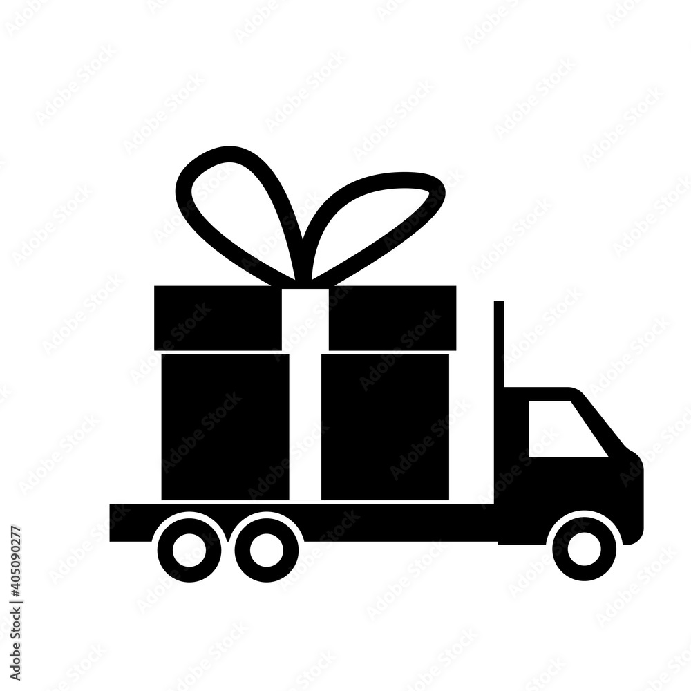 delivery truck icon isolated on white background. delivery truck icon isolated on white background.