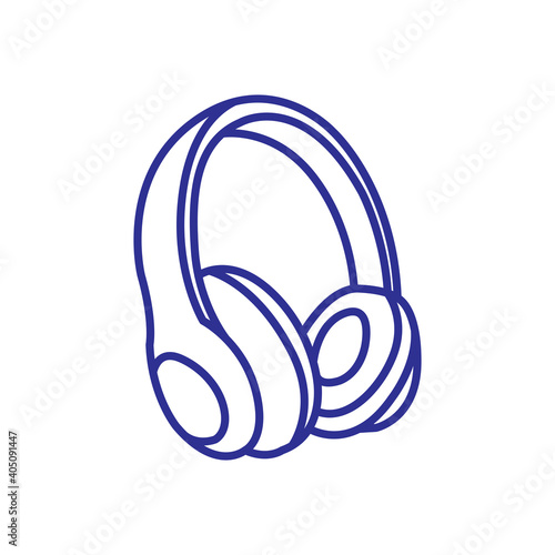 Simple Vector Headphone earphone icon design