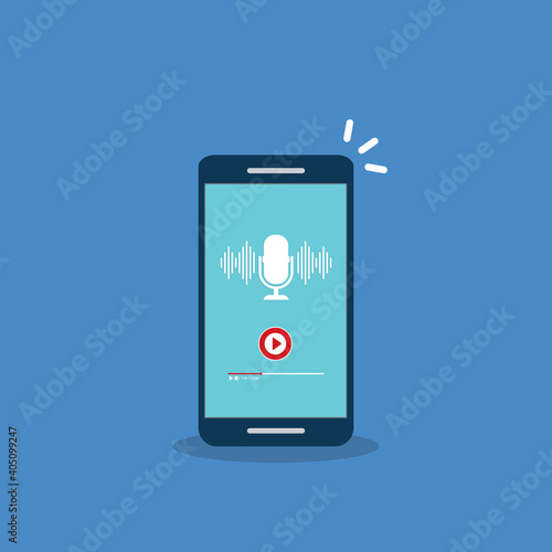 Podcast Mobile Device App Interface