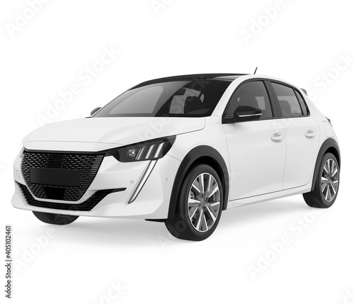 Obraz na płótnie Car Hatchback Isolated