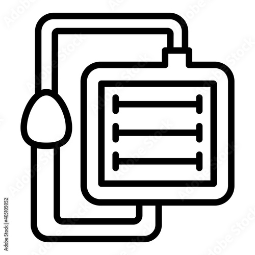 Doctor ventilator medical machine icon. Outline doctor ventilator medical machine vector icon for web design isolated on white background