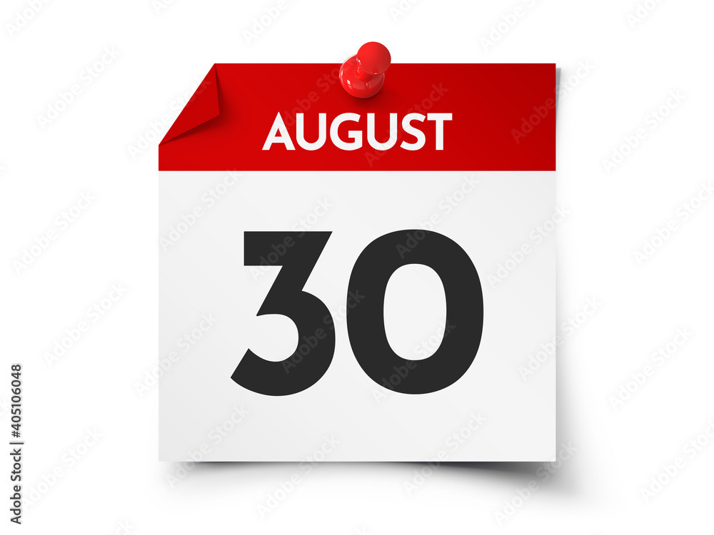 August 30 day calendar August 30 day calendar