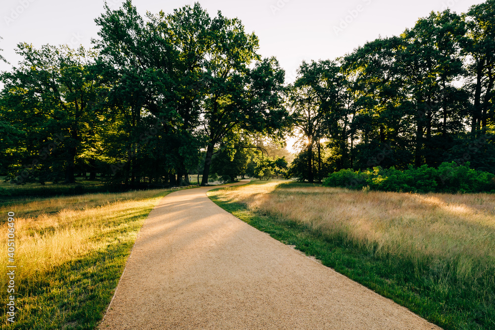Branitzer Park in Cottbus, Germany, in the early morning hours Branitzer Park in Cottbus, Germany, in the early morning hours