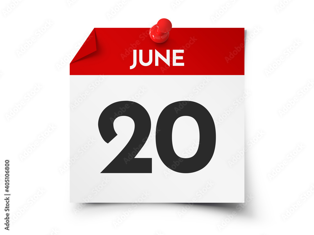 June 20 day calendar June 20 day calendar