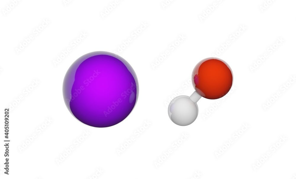 Potassium hydroxide is an compound with the formula KOH or HKO. It is commonly called