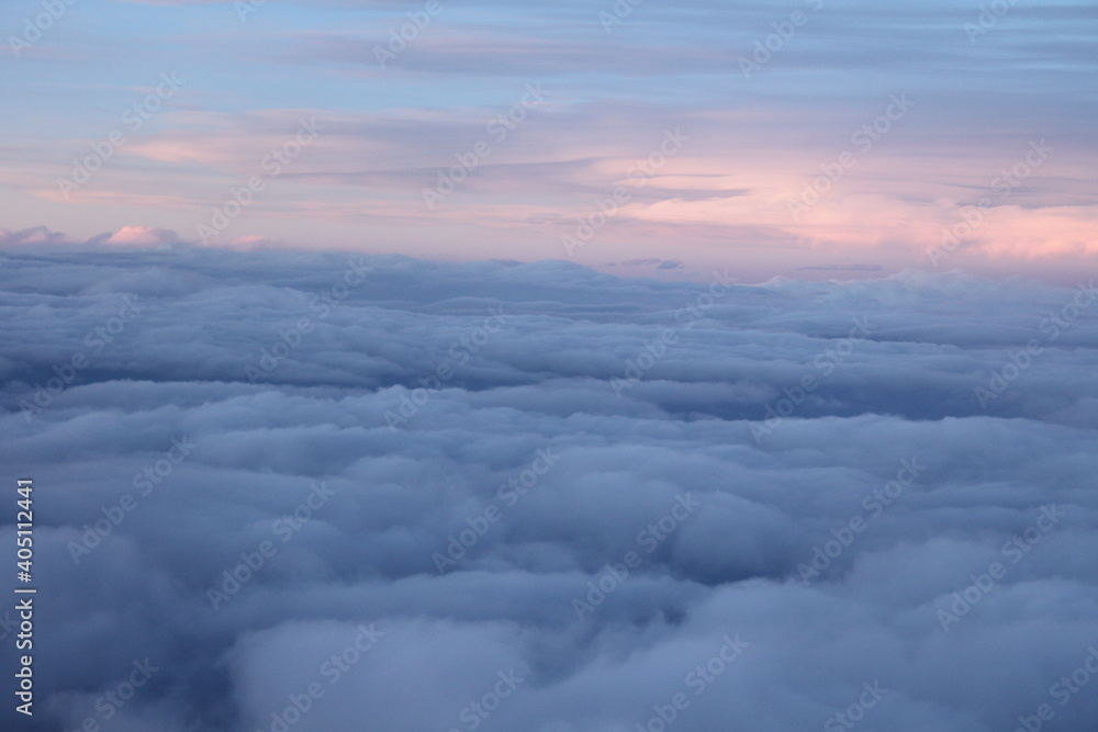 over clouds 