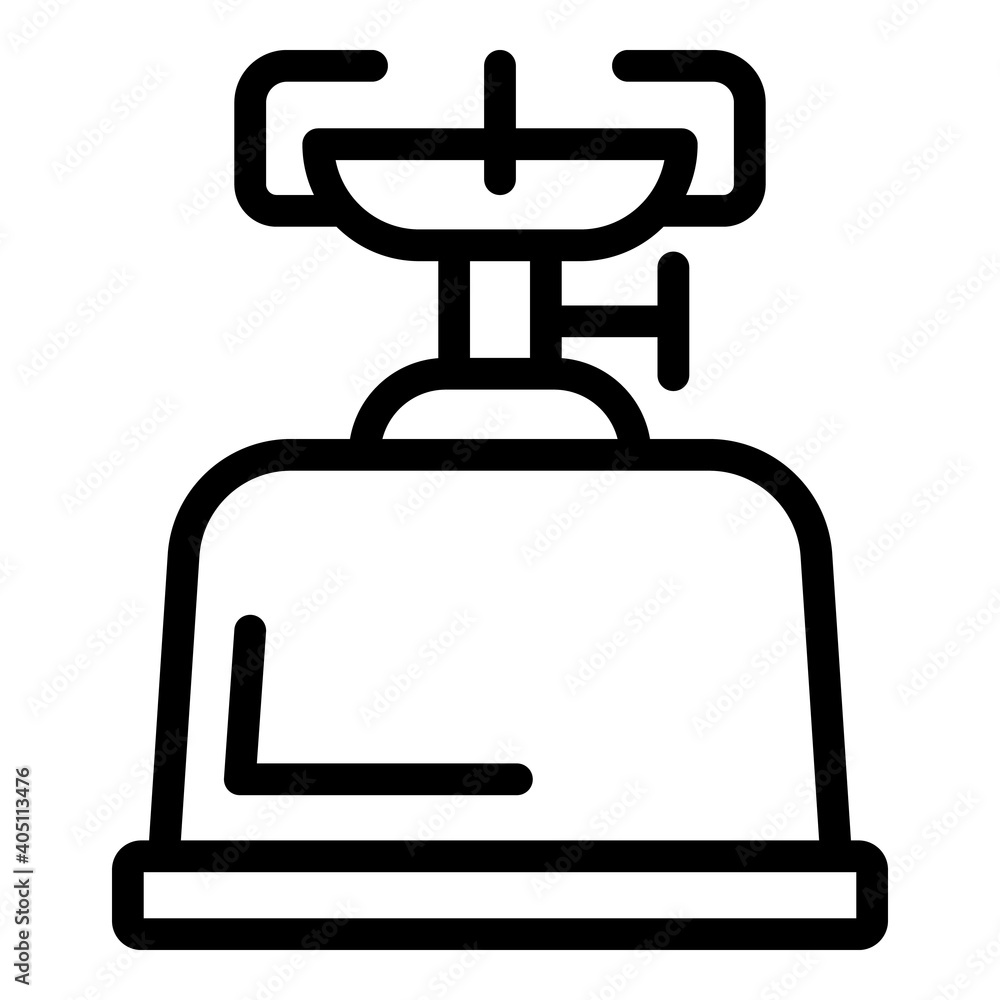 Steel gas stove icon. Outline steel gas stove vector icon for web design isolated on white background Steel gas stove icon. Outline steel gas stove vector icon for web design isolated on white background