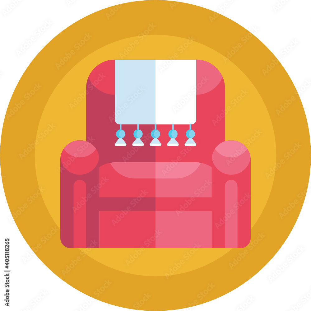 Furniture, icon set. Home interior, linear icons. Piece of furniture for the living room, bedroom, office, workplace, and kitchen. Line with editable stroke