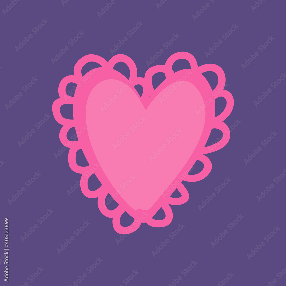 heart icon isolated on colored background heart icon isolated on colored background