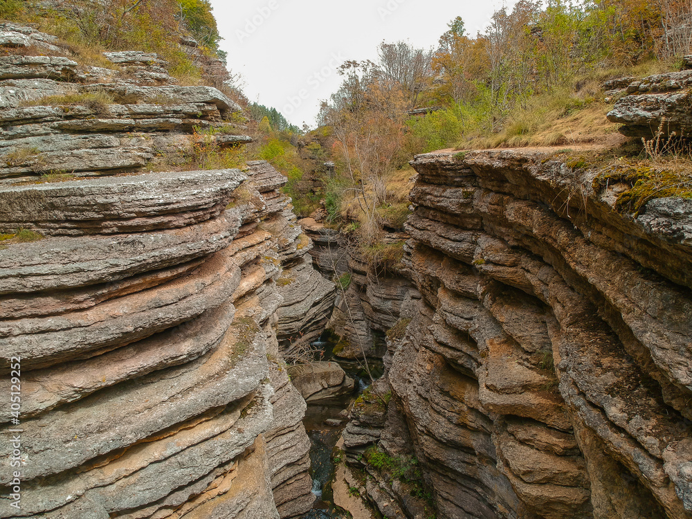 Rosomacki lonci, natural rock formation in Stara Planina, Serbia Rosomacki lonci, natural rock formation in Stara Planina, Serbia