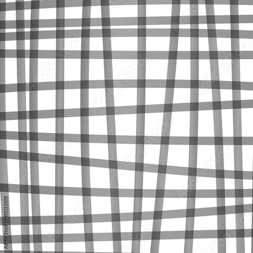 Hand drawn checkered background. Vector illustration, flat design