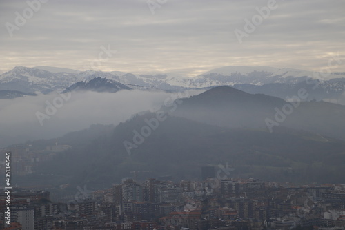 View of Bilbao in a winter day