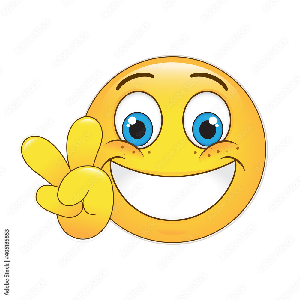 Face emoji icon isolated on white background. Trendy face emoji icon for sticker, wallpaper, greeting card, t shirt and poster. Useful social media, app, ui and logo. Face emoji vector illustration