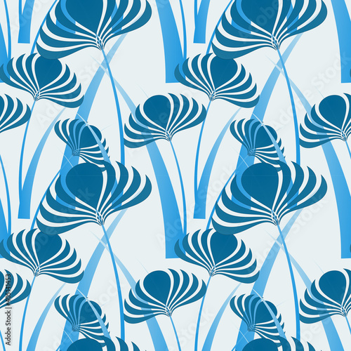 iris seamless blue