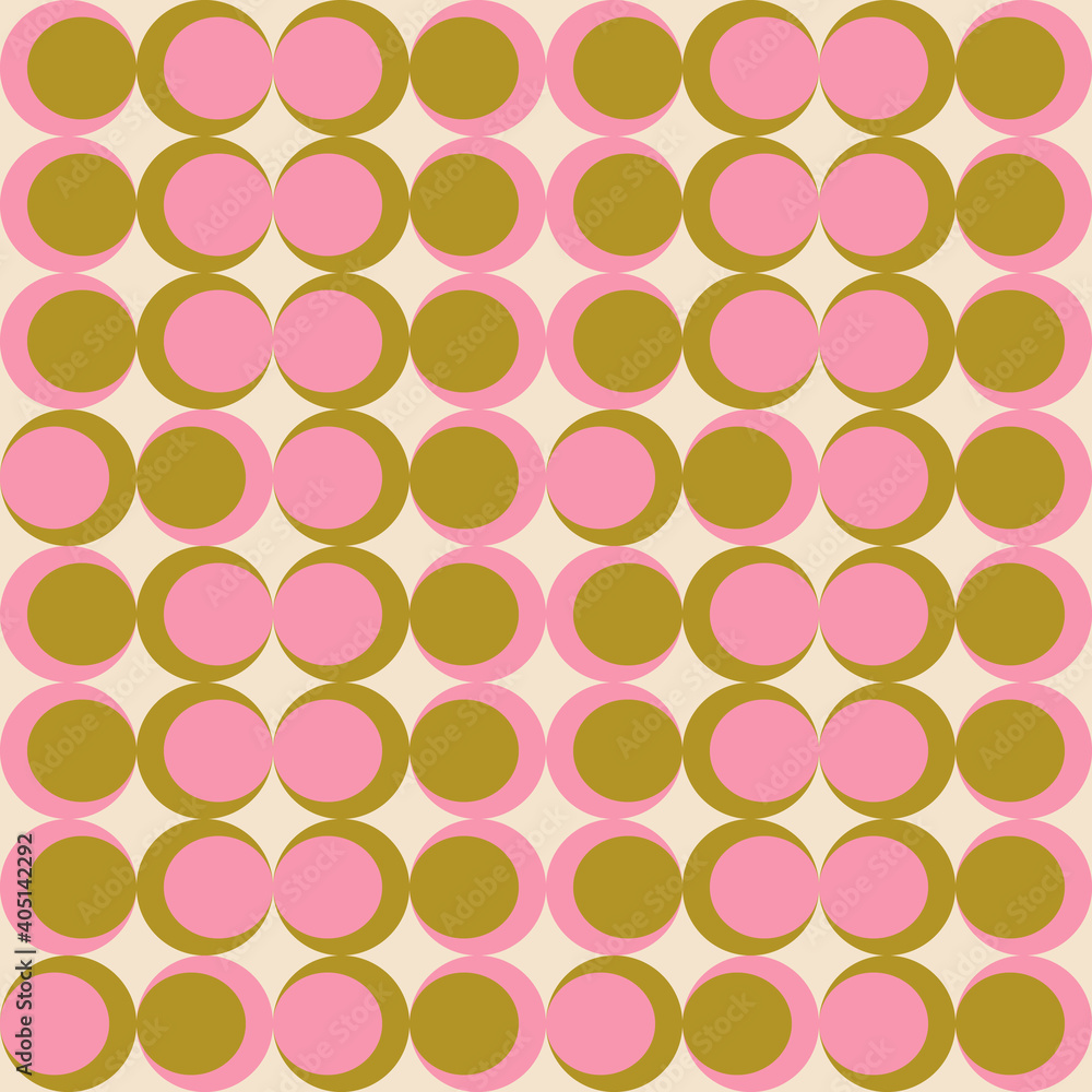 Modern vector abstract seamless geometric pattern with semicircles and circles in retro scandinavian style. Pastel colored simple shapes background. Modern vector abstract seamless geometric pattern with semicircles and circles in retro scandinavian style. Pastel colored simple shapes background.