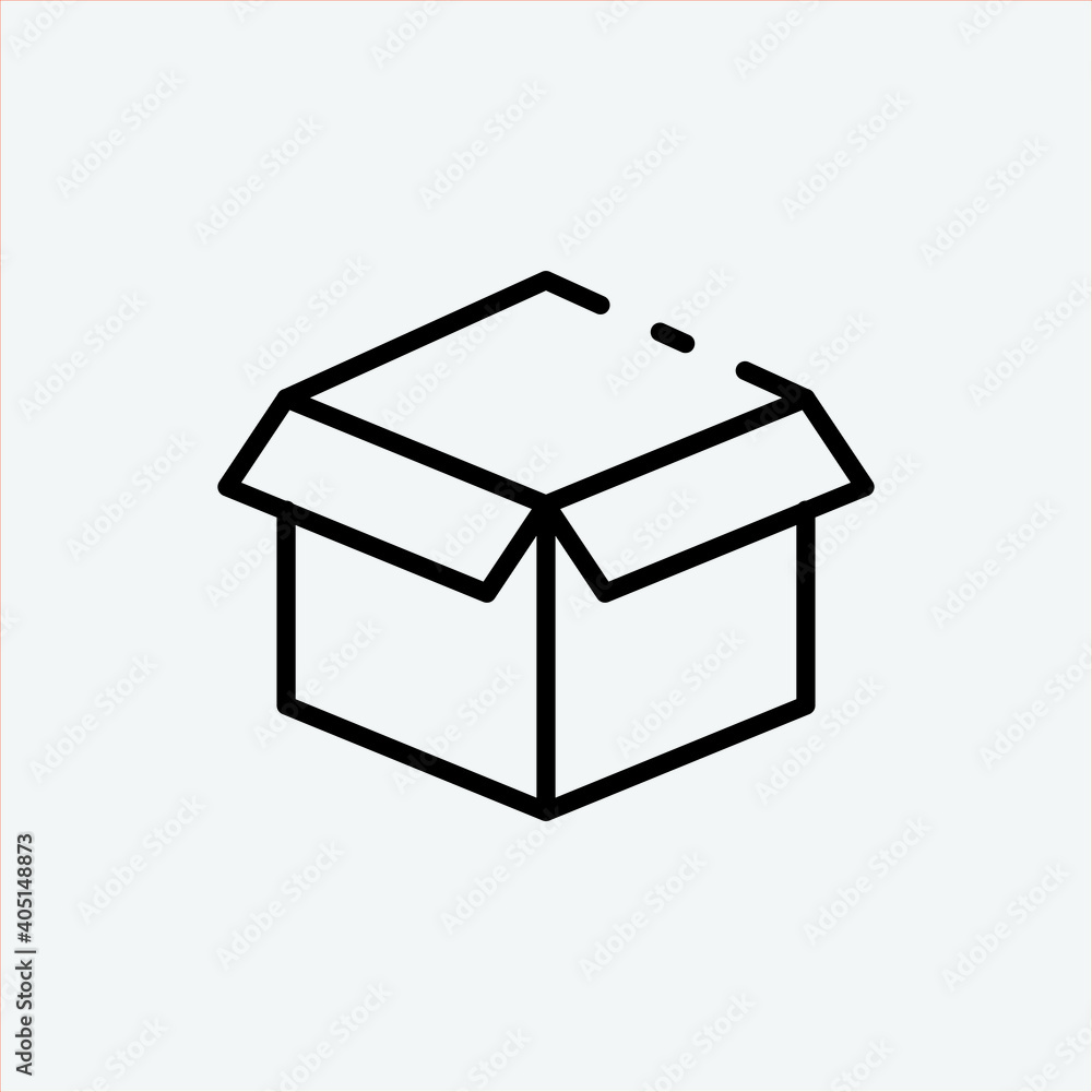 Box vector icon Box vector icon
