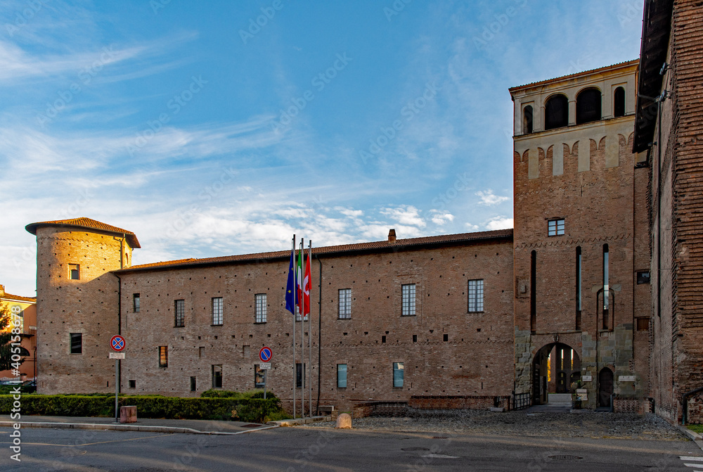 Der Palazzo Farneze in Piacenza in der Emilia-Romagna in Italien 