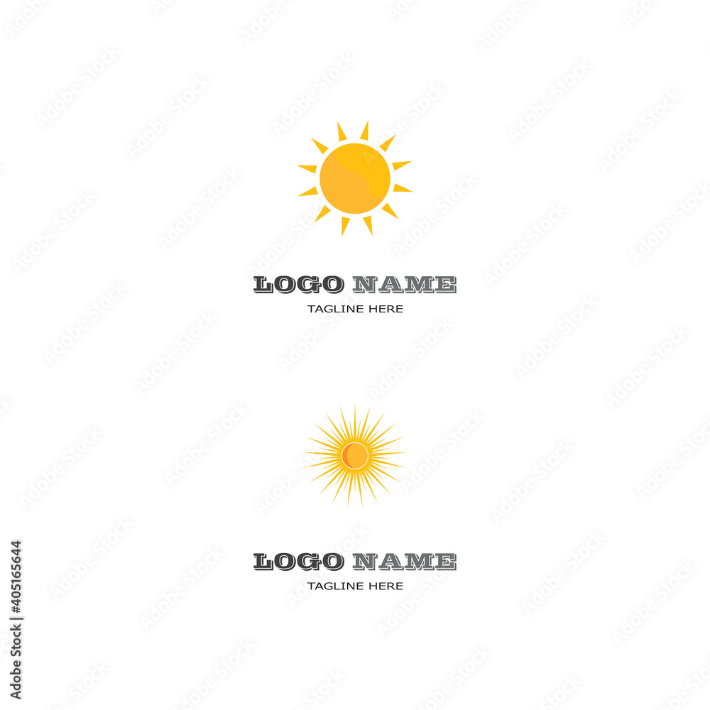 Fototapeta premium Sun Vector illustration Icon Logo Template design