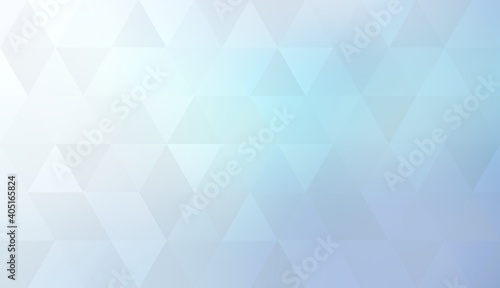 Light blue holographic triangular geometric background abstract graphic.