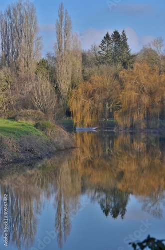 Sèvre nantaise, rivière, région de Nantes, France.