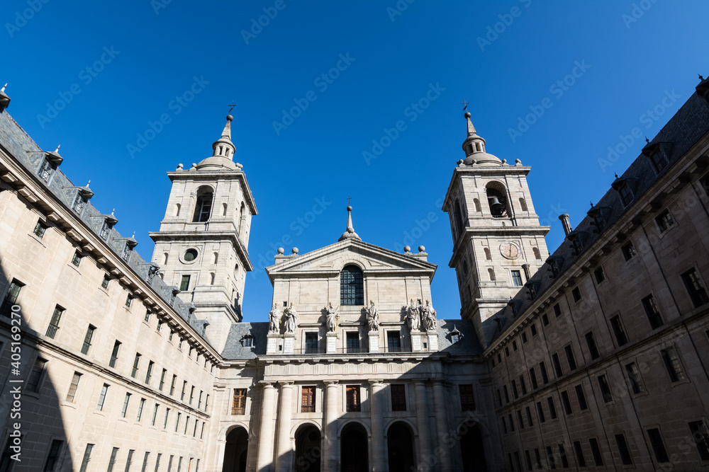 Entrance at Escorial Monastery, Madrid, Spain