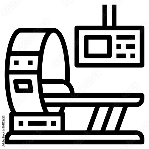 CT scan icon for web element , webpage, application, card, printing, social media, posts etc.
