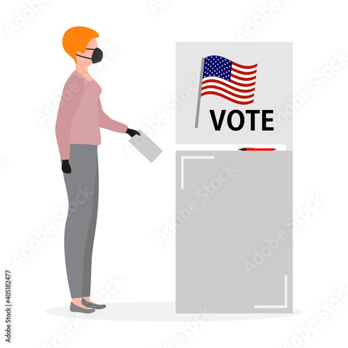 Vote Vector People Presidential Election Campaign