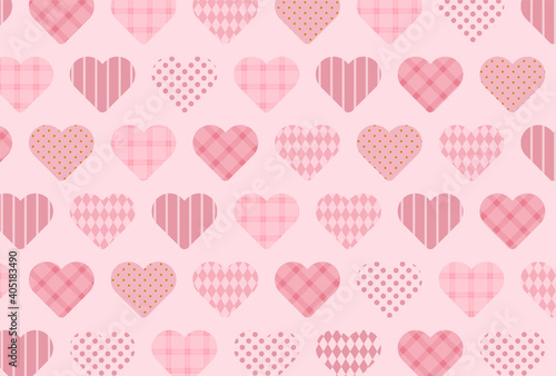 vector background with heart patterns for Valentine's day banners, greeting cards, flyers, social media wallpapers, etc.