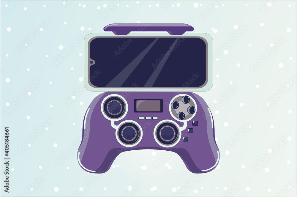 Infographic On Controllers Illustration Game controllers and joysticks isolated on white ...