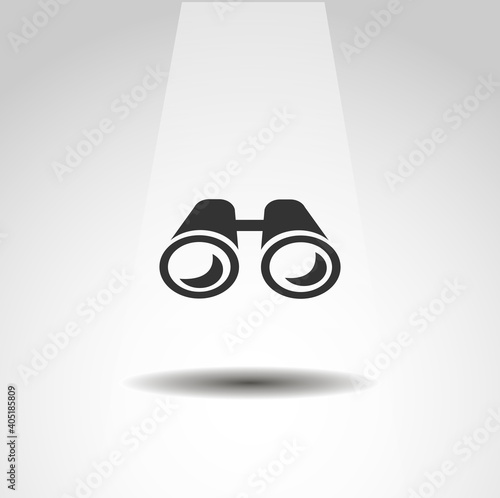 binoculars isolated vector icon. binoculars icon