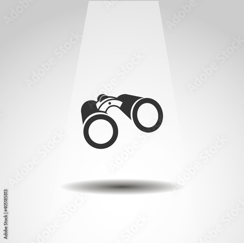 binoculars isolated vector icon. binoculars icon