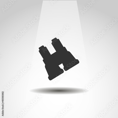 binoculars isolated vector icon. binoculars icon