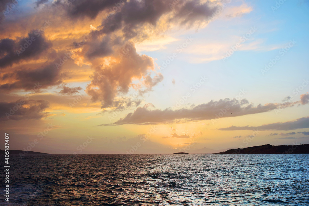 Obraz premium The magical colors of the sunset