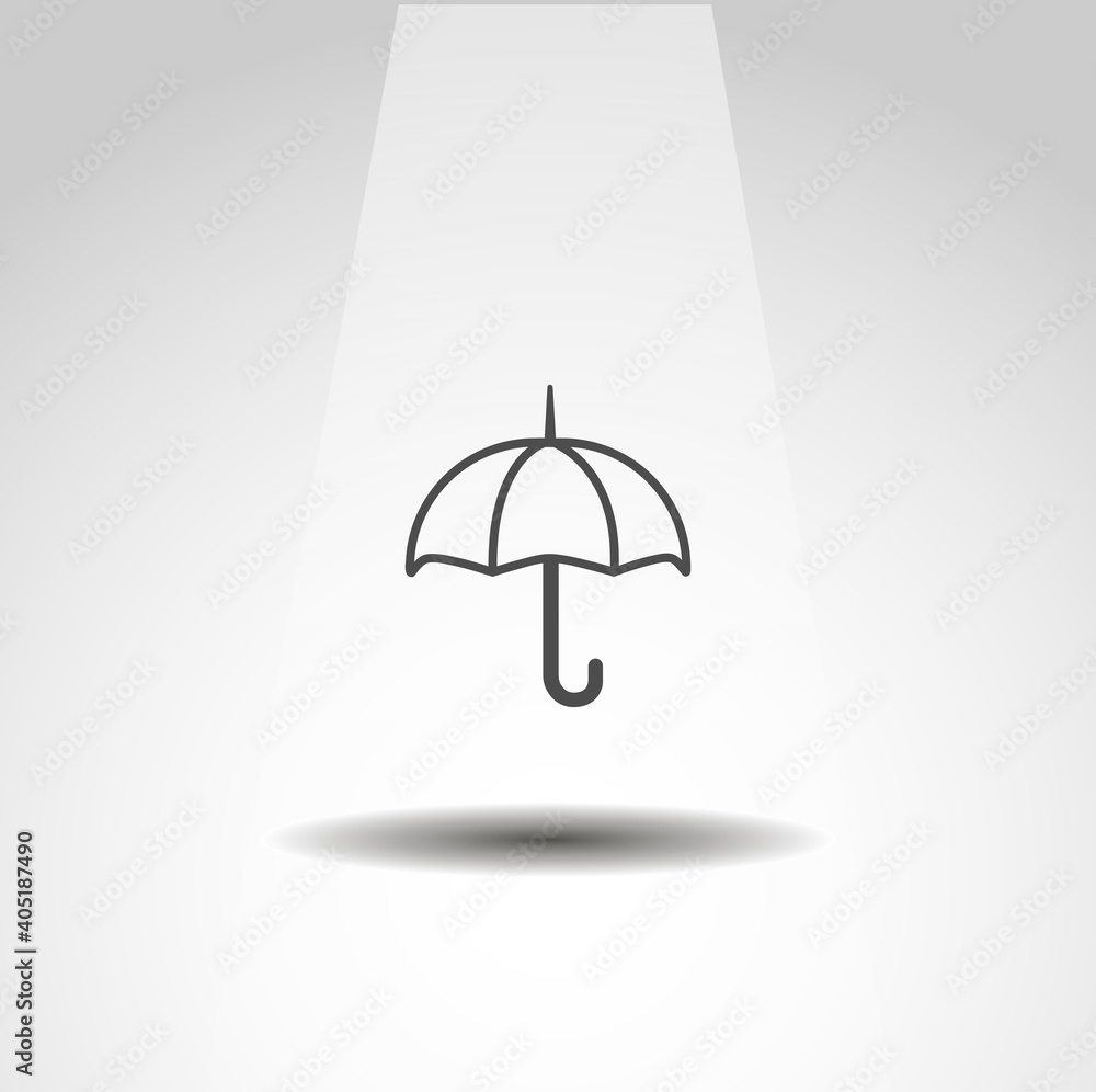 umbrella isolated vector icon. weather forecast icon umbrella isolated vector icon. weather forecast icon