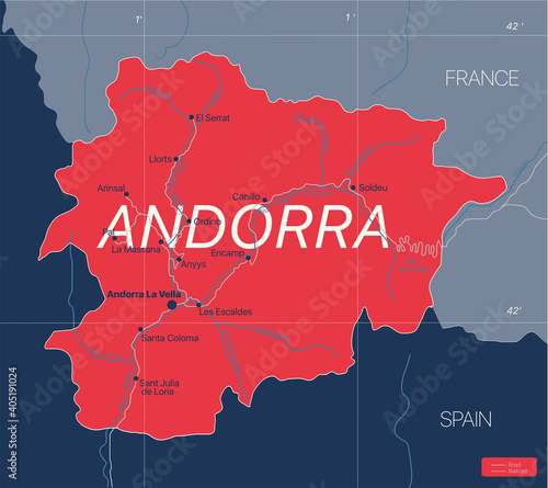 Andorra country detailed ed...