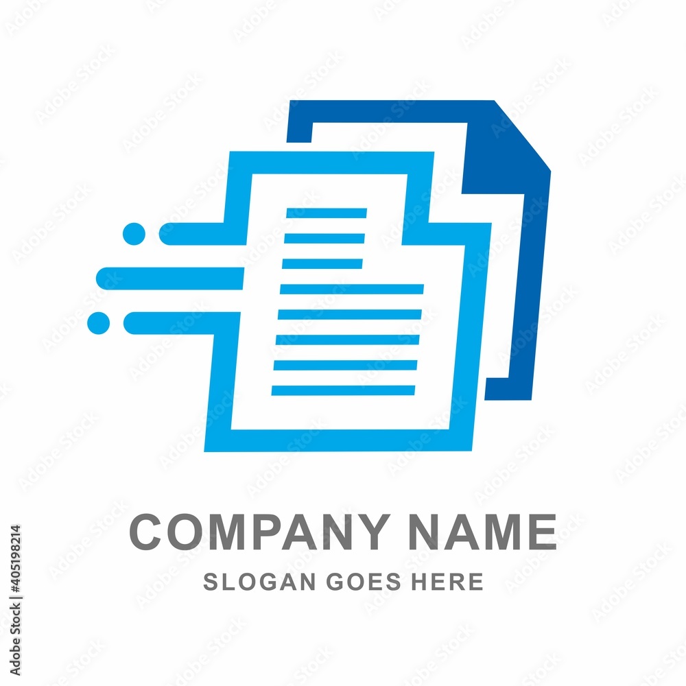 Message Paper Icon Vector Logo Template Message Paper Icon Vector Logo Template