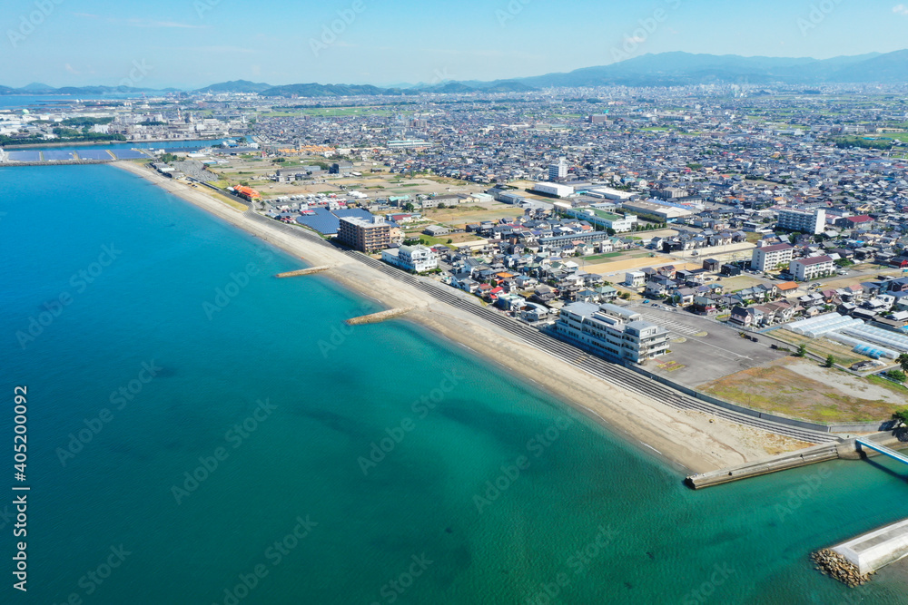 愛媛県伊予市　新川海岸の風景