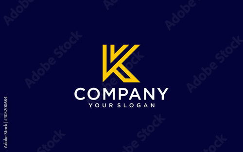 Alphabet letter k vector logo icon sign design template