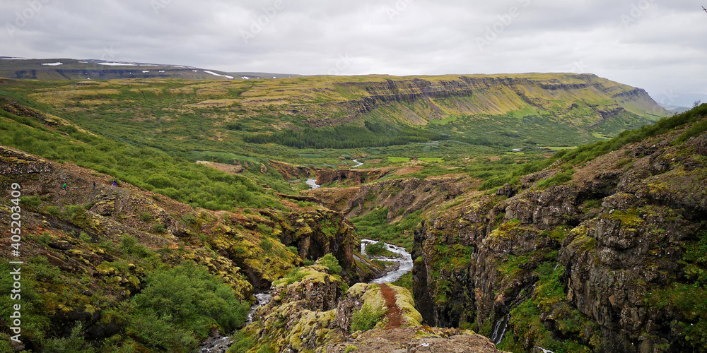 Glymur Wasserfall Glymur Wasserfall