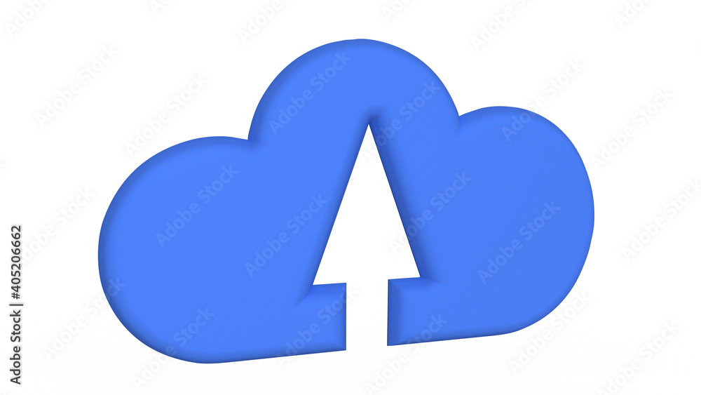3D cloud computing icon 4k ultra high definition details - illustration 3D cloud computing icon 4k ultra high definition details - illustration