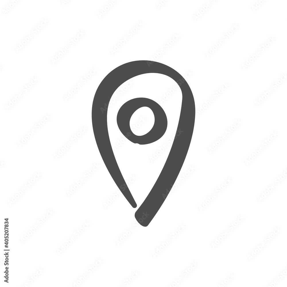 Location icon vector. Simple location sign. Location icon vector. Simple location sign.