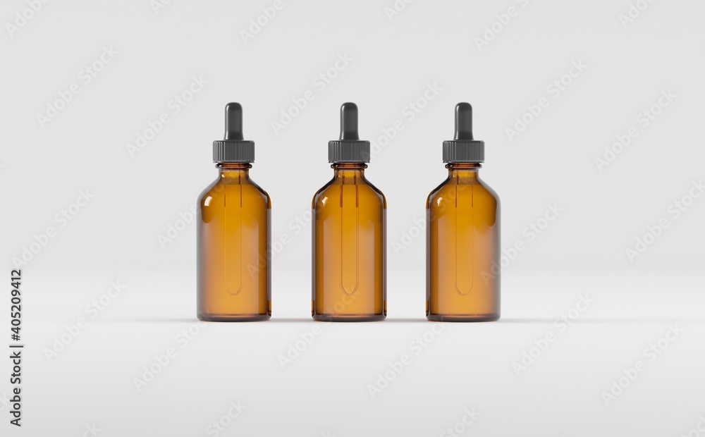 Dropper Bottle Mockup 3D Illustration - Three Bottles
Dropper Bottle Mockup 3D Illustration - Three Bottles