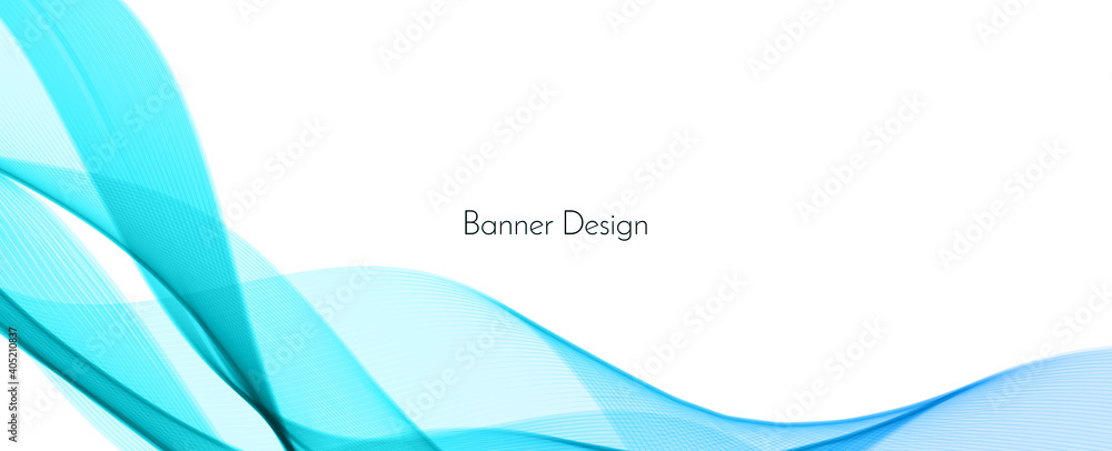 Modern blue motion flowing wave banner background Modern blue motion flowing wave banner background
